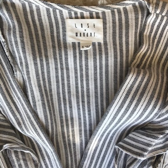 Lost +Wander flutter sleeve V-neck dress - Picture 7 of 7